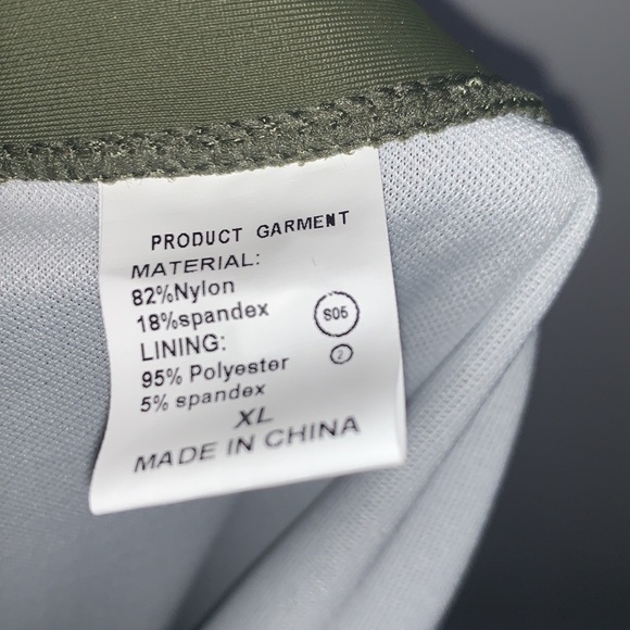 NEW SOVIYONTER Olive Ruffle High Waisted Swimsuit Bikini Set Bathing XL - Picture 9 of 9